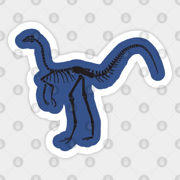 Terra Fossil Struthiomimus Dinosaur Sticker by Terra Fossil Merch